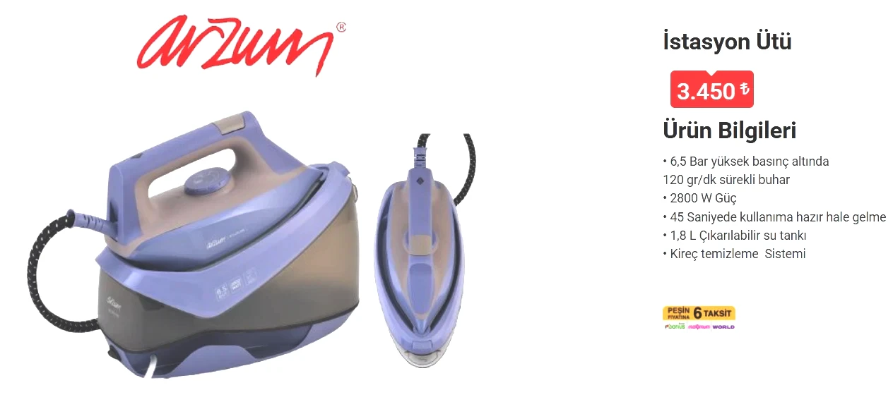 BİM market 05 Aralık 2025 Cuma aktüel ürünler kataloğu! BİM'e Arzum İstasyon Ütü geliyor! - Sayfa 15