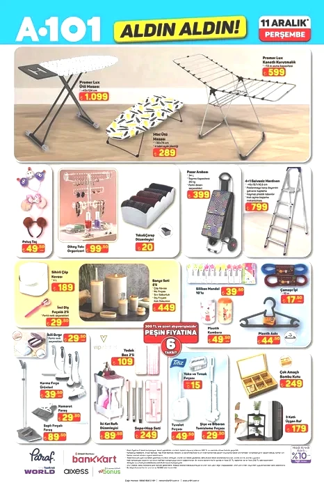 A101’e 11 Aralık’ta neler geliyor? Yeni aktüel liste yayınlandı: Su sebili, ısıtıcı